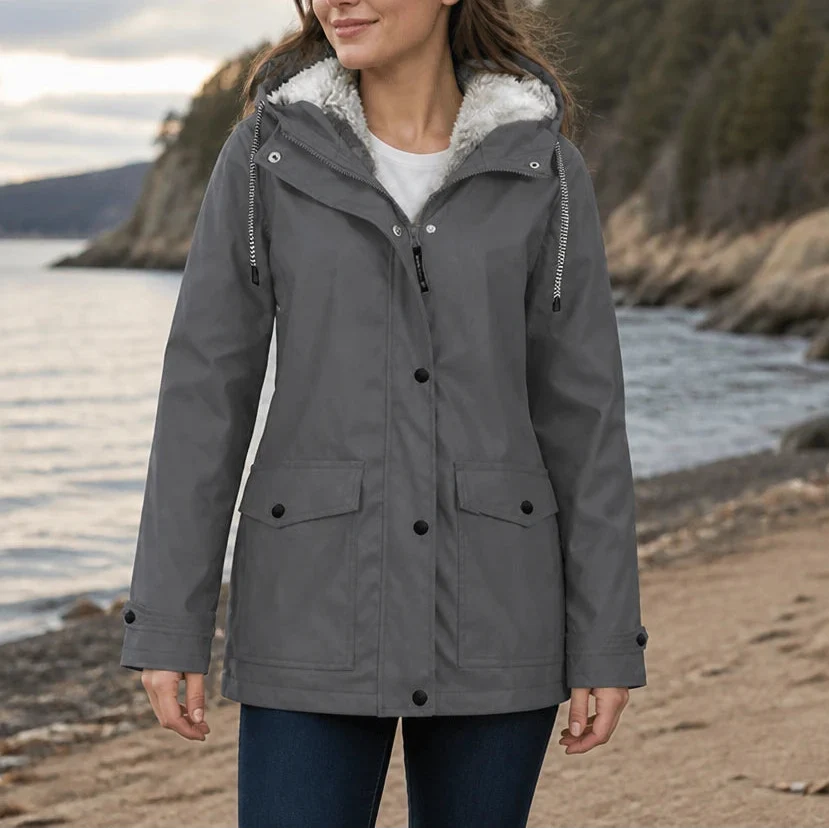 Mandy | Warm and Stylish Fleece Winter Jacket with Hood