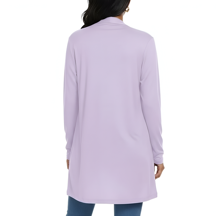 Lightweight, Casual, Open Long Cardigan with Pockets