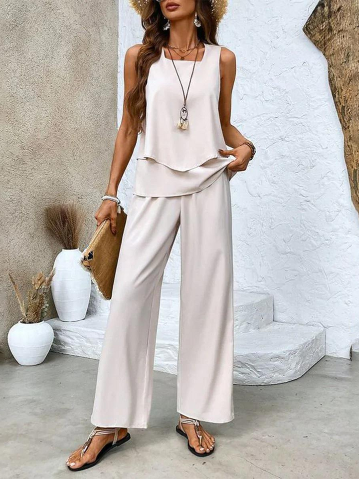Lillian | Layered Wide-Leg Set