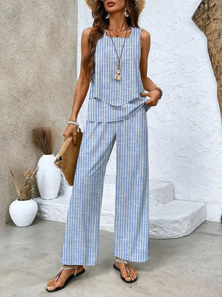 Lillian | Layered Wide-Leg Set