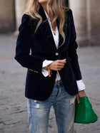 Vincent Velvet Slim-fit Suit Jacket