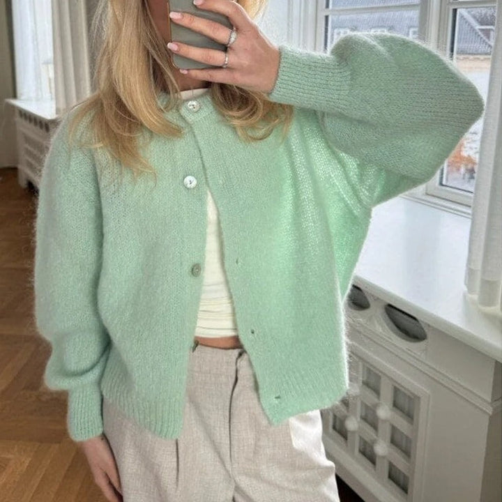 Cozy Vintage Knitted Cardigan with Buttons