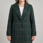 Helena | Classic and Modern Checkered Trench Coat