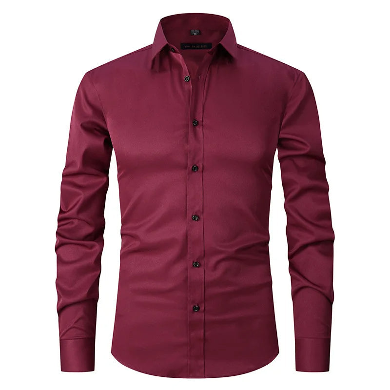 Wrinkle-Free Slim Fit Shirt for Men