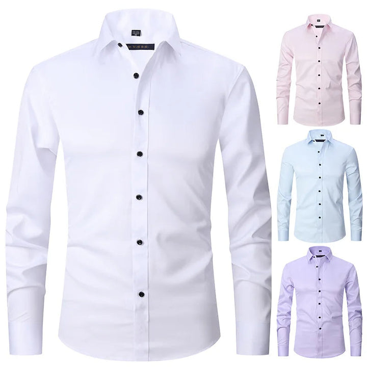 Wrinkle-Free Slim Fit Shirt for Men