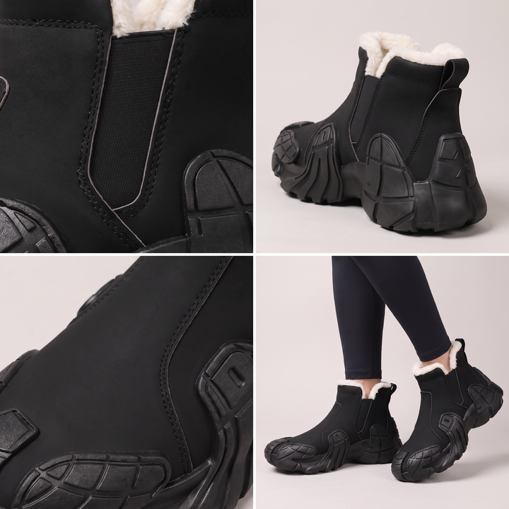 Harriet | Waterproof Fleece Lined Winter Snow Boots With Rugged Grip