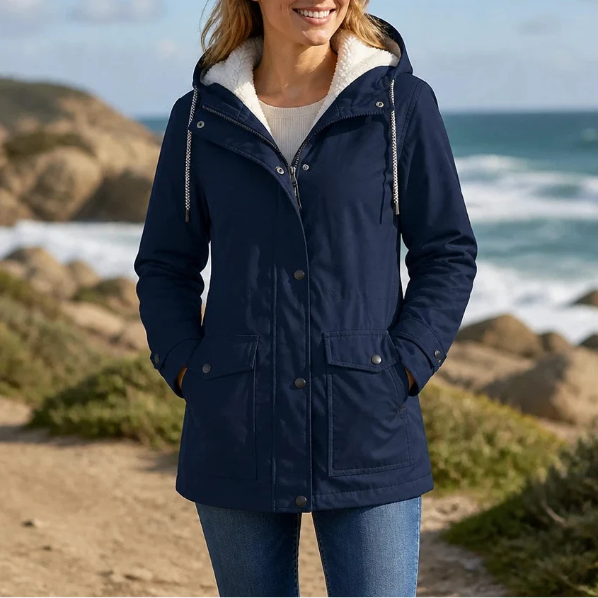 Mandy | Warm and Stylish Fleece Winter Jacket with Hood