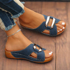 Women's Adjustable Buckle Sandals with Cushioned Support and Versatile Design