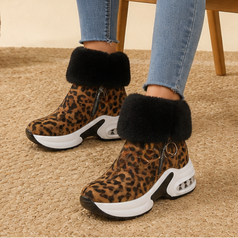 Fiona | Cozy Chunky Fur Lined Ankle Boots
