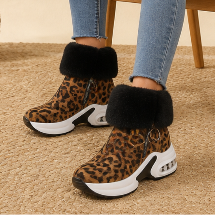 Fiona | Cozy Chunky Fur Lined Ankle Boots