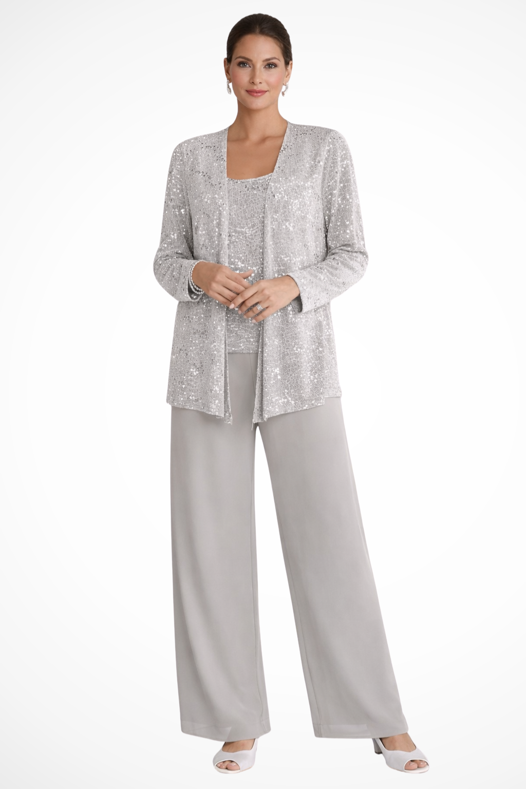 Nora | Three-Piece Formal Evening Set with Flowing Silhouette