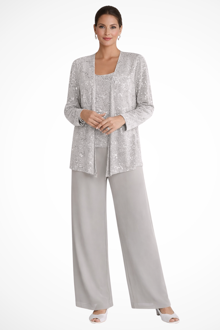 Nora | Three-Piece Formal Evening Set with Flowing Silhouette