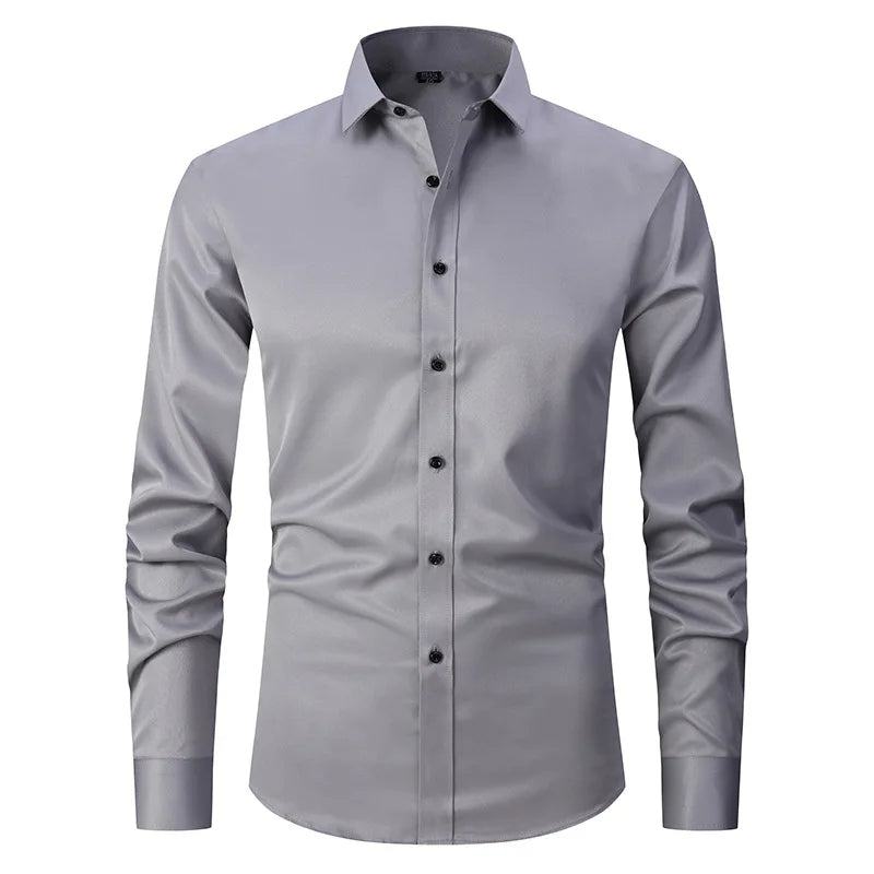 Wrinkle-Free Slim Fit Shirt for Men