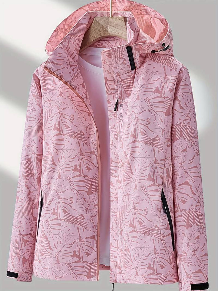 Waterproof and Windproof Hooded Jacket for Women - Olda