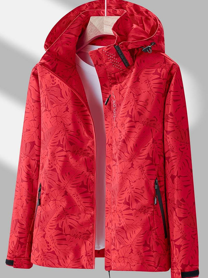 Waterproof and Windproof Hooded Jacket for Women - Olda