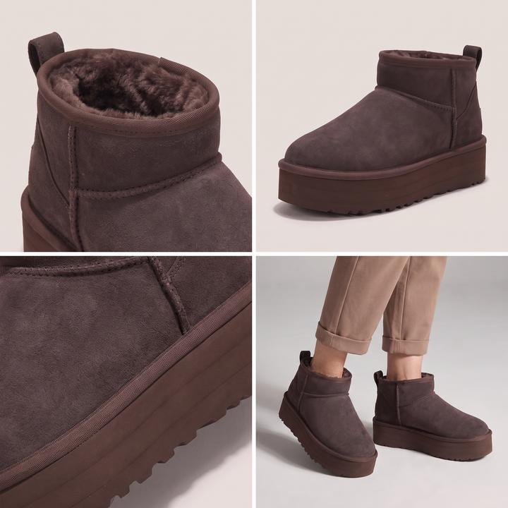 Delphine | Warm And Classic Fur Lined Ankle Boots