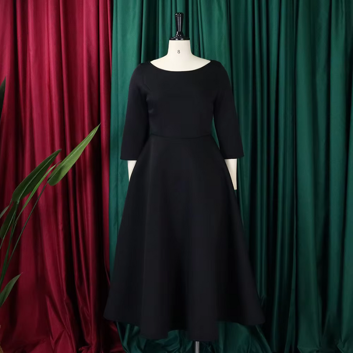 Women’s Classic A Line Midi Wedding Guest Dress