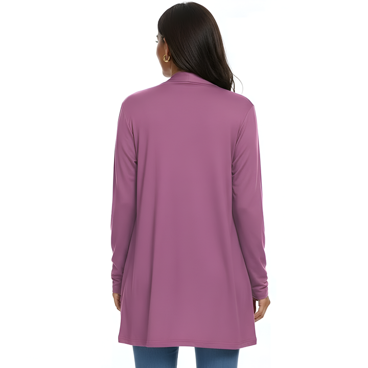 Lightweight, Casual, Open Long Cardigan with Pockets