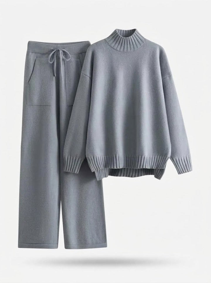 Two-piece set for women with long sleeves and drawstring