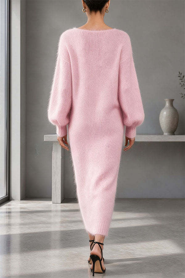 Renske | Sweater-Dress with Balloon Sleeves