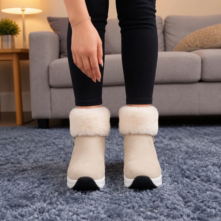 Fiona | Cozy Chunky Fur Lined Ankle Boots