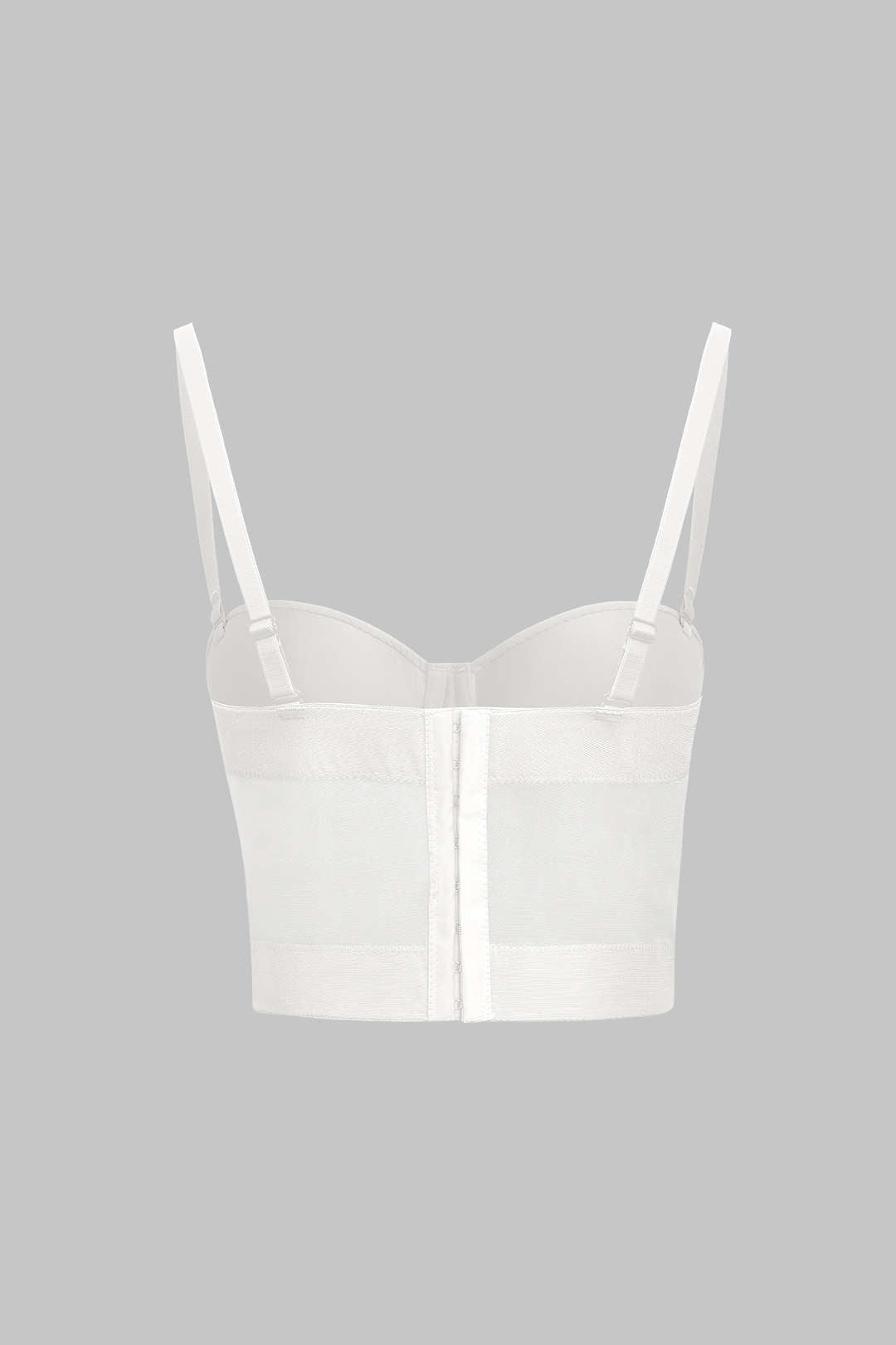 Luxury mesh bustier with underwire – Fitted sheer top for women, perfect for special occasions