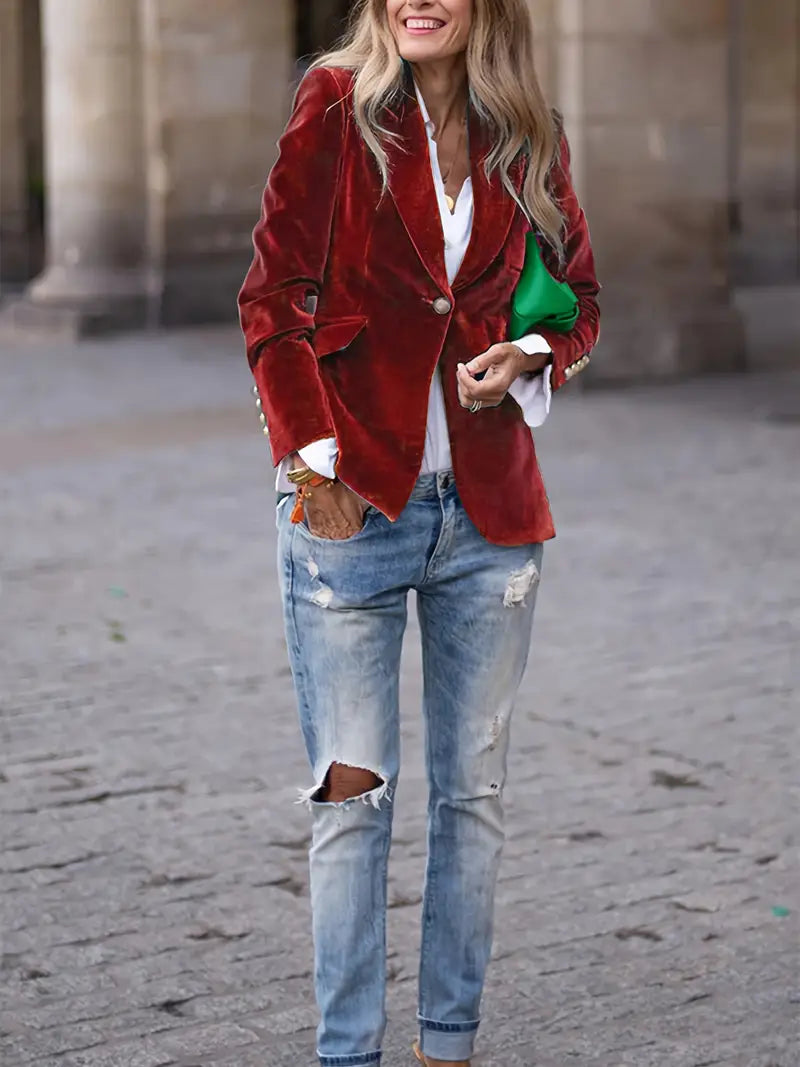 Blazer for Women | Single Button Tailored