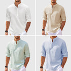 Long Sleeves with Stand-Up Collar and Solid Color