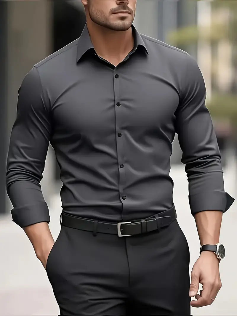 Men’s Dress Shirt | Long Sleeve Button Down