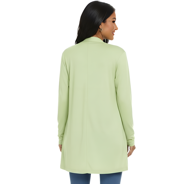 Lightweight, Casual, Open Long Cardigan with Pockets