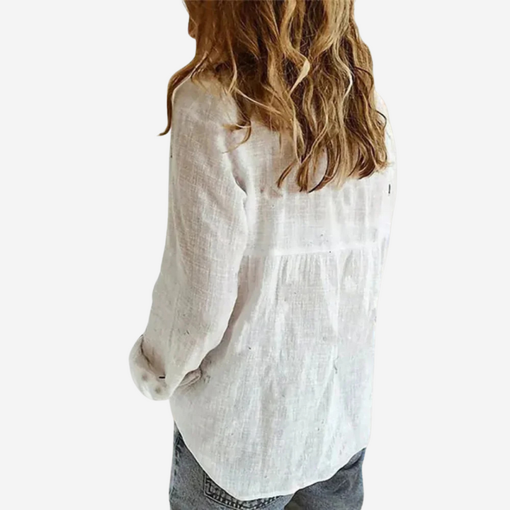 Elara | Breathable Linen Everyday Blouse For Women