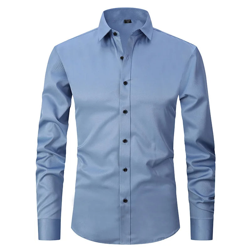 Wrinkle-Free Slim Fit Shirt for Men