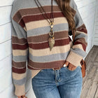 Delphine | Striped Sweater for Women with Round Neck