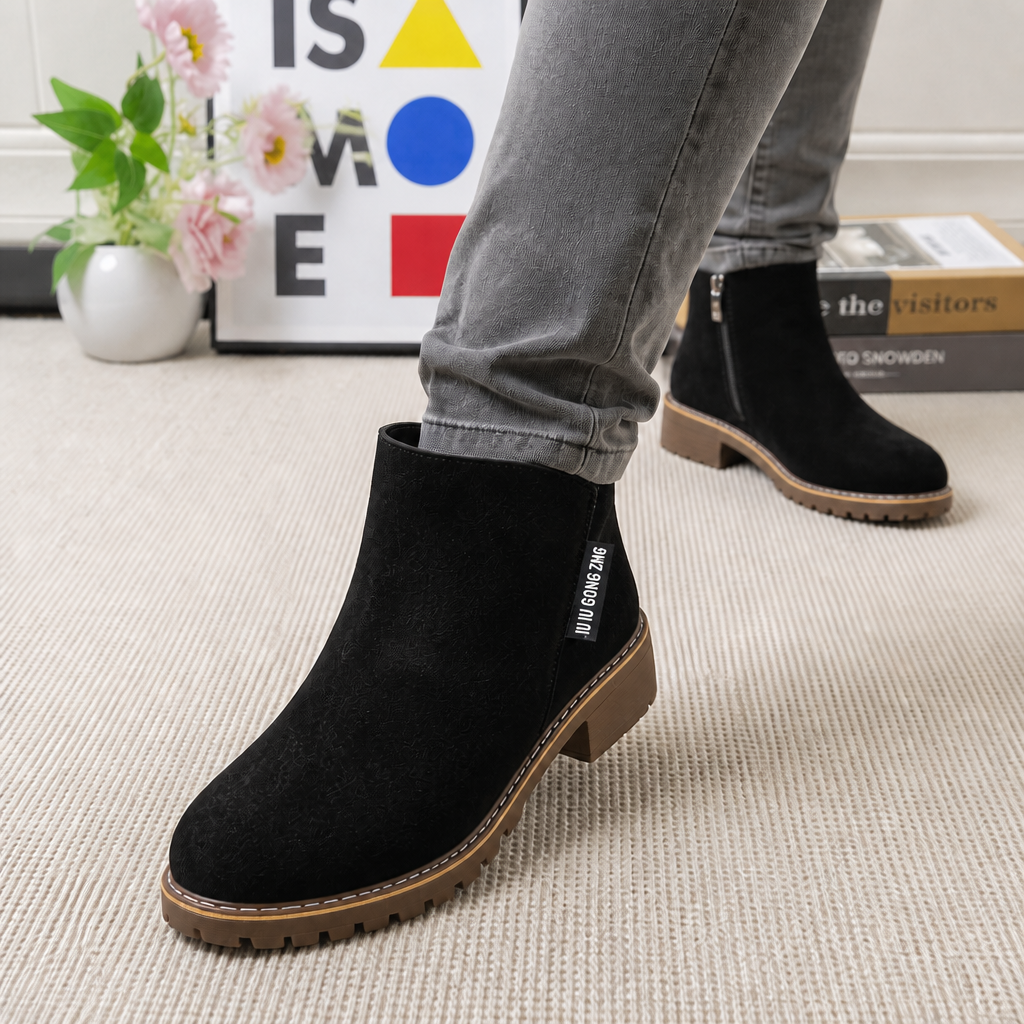Camila | Cozy And Stylish Fur Lined Ankle Boots