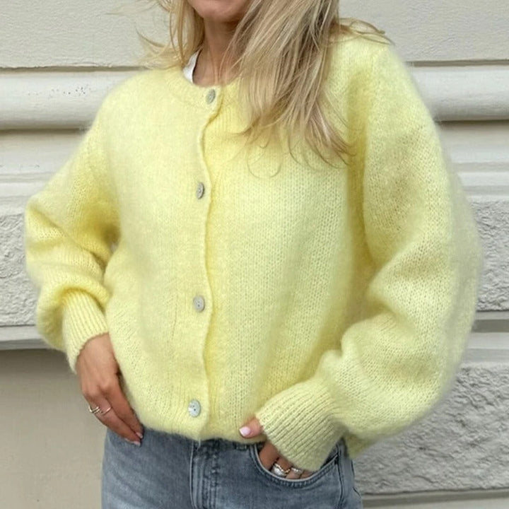 Cozy Vintage Knitted Cardigan with Buttons