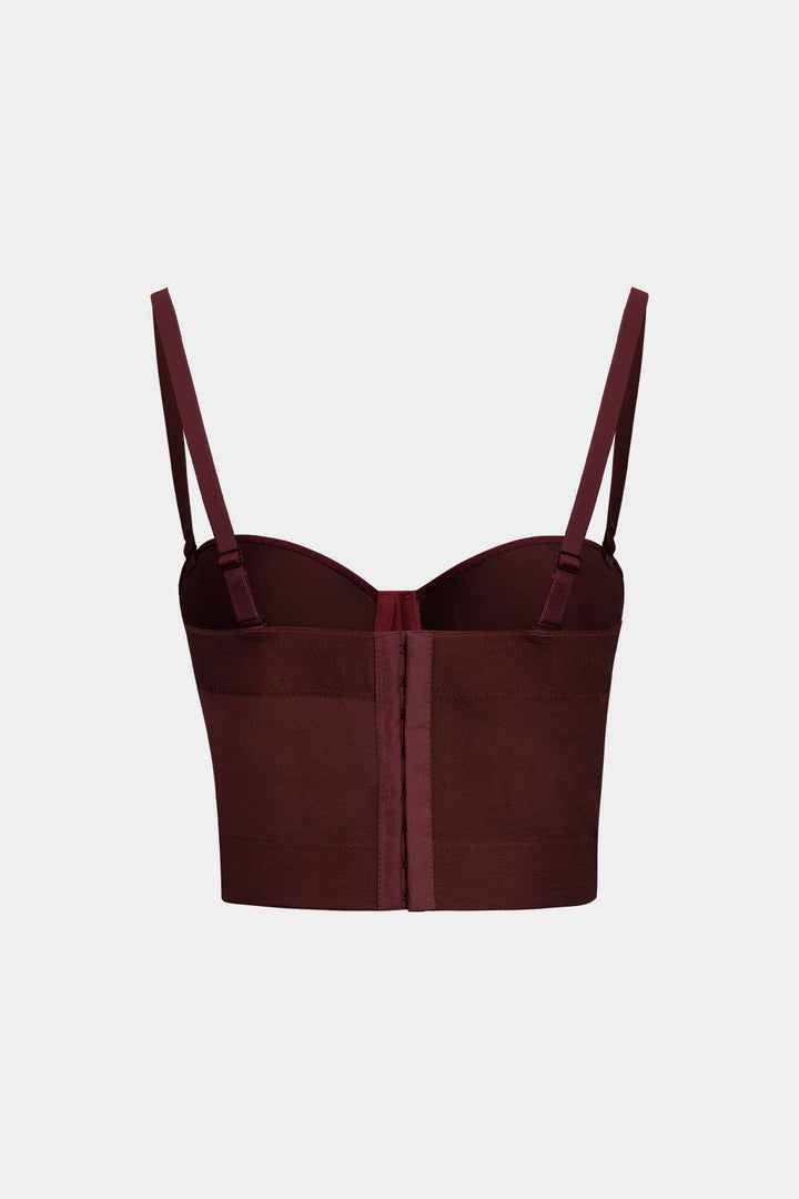 Luxury mesh bustier with underwire – Fitted sheer top for women, perfect for special occasions