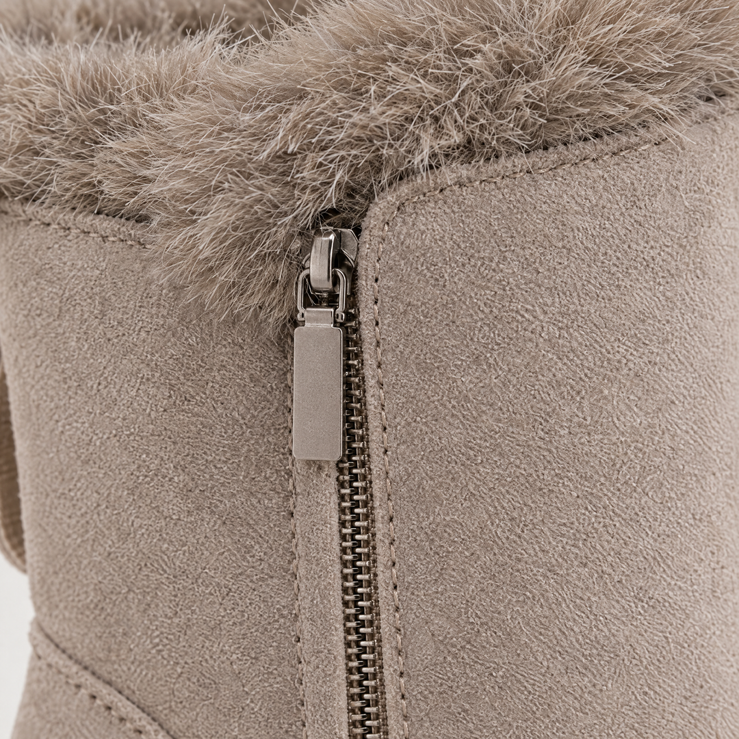 Amelia | Stylish Chunky Sole Fur Lined Ankle Boots