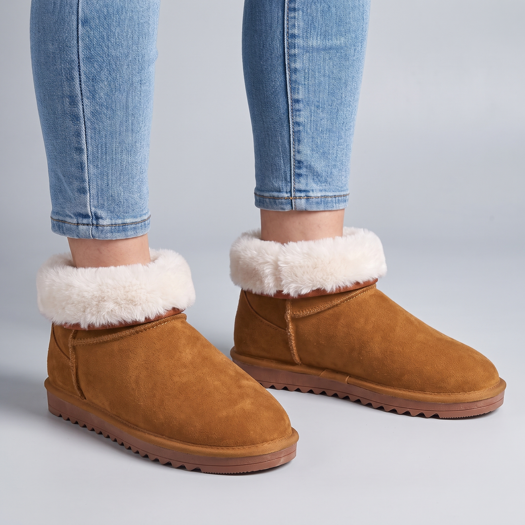 Annabelle | Cozy And Comfortable Fur Lined Ankle Boots