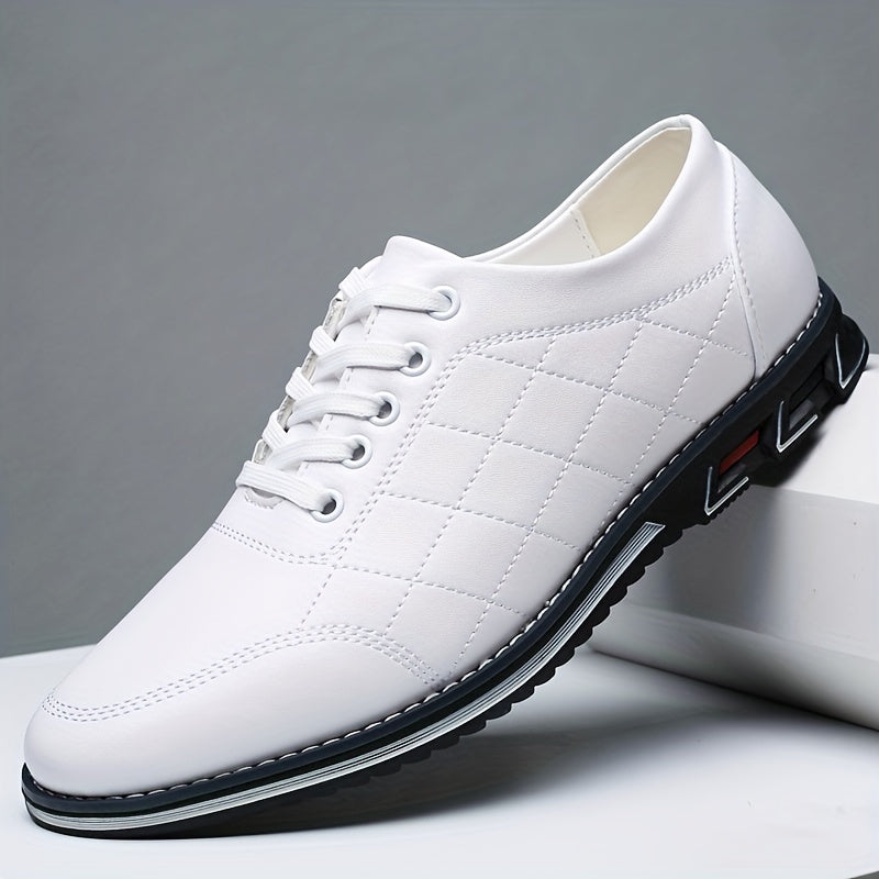 Ryan | Men’s Casual Orthopedic Lace-Up Sneakers With Quilted Panels And Athletic Sole