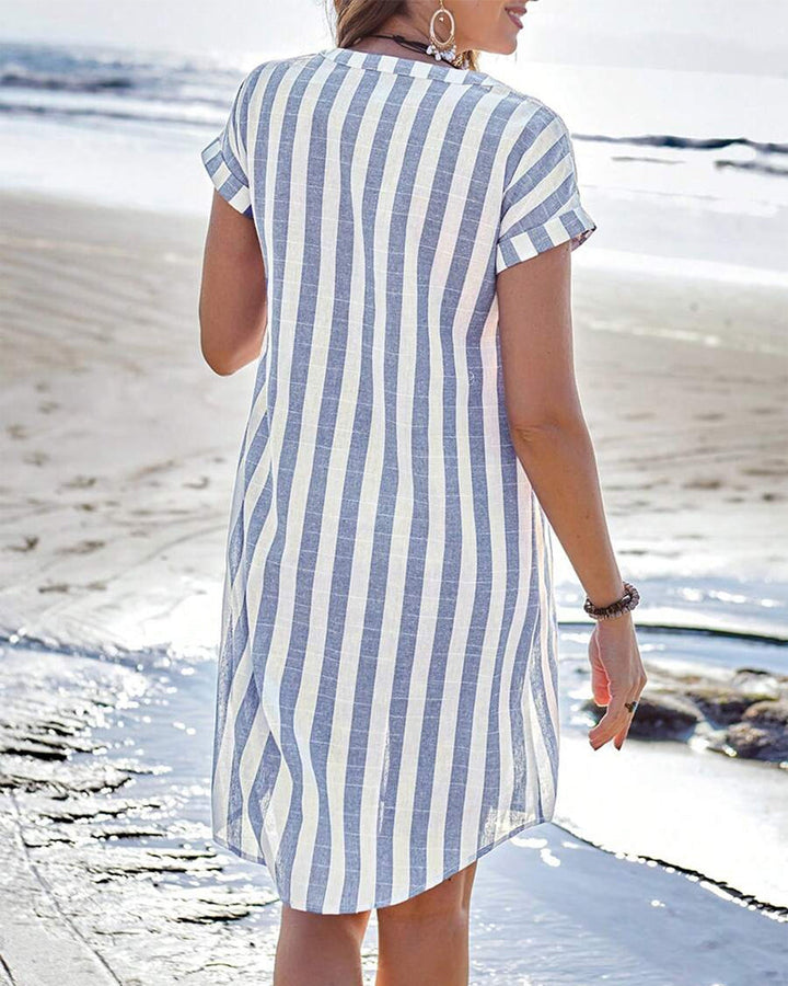 FENAYA - Striped Shirt Dress