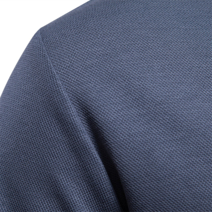 Casual Polo Sweater for Men – Long Sleeves - Stylish and Comfortable