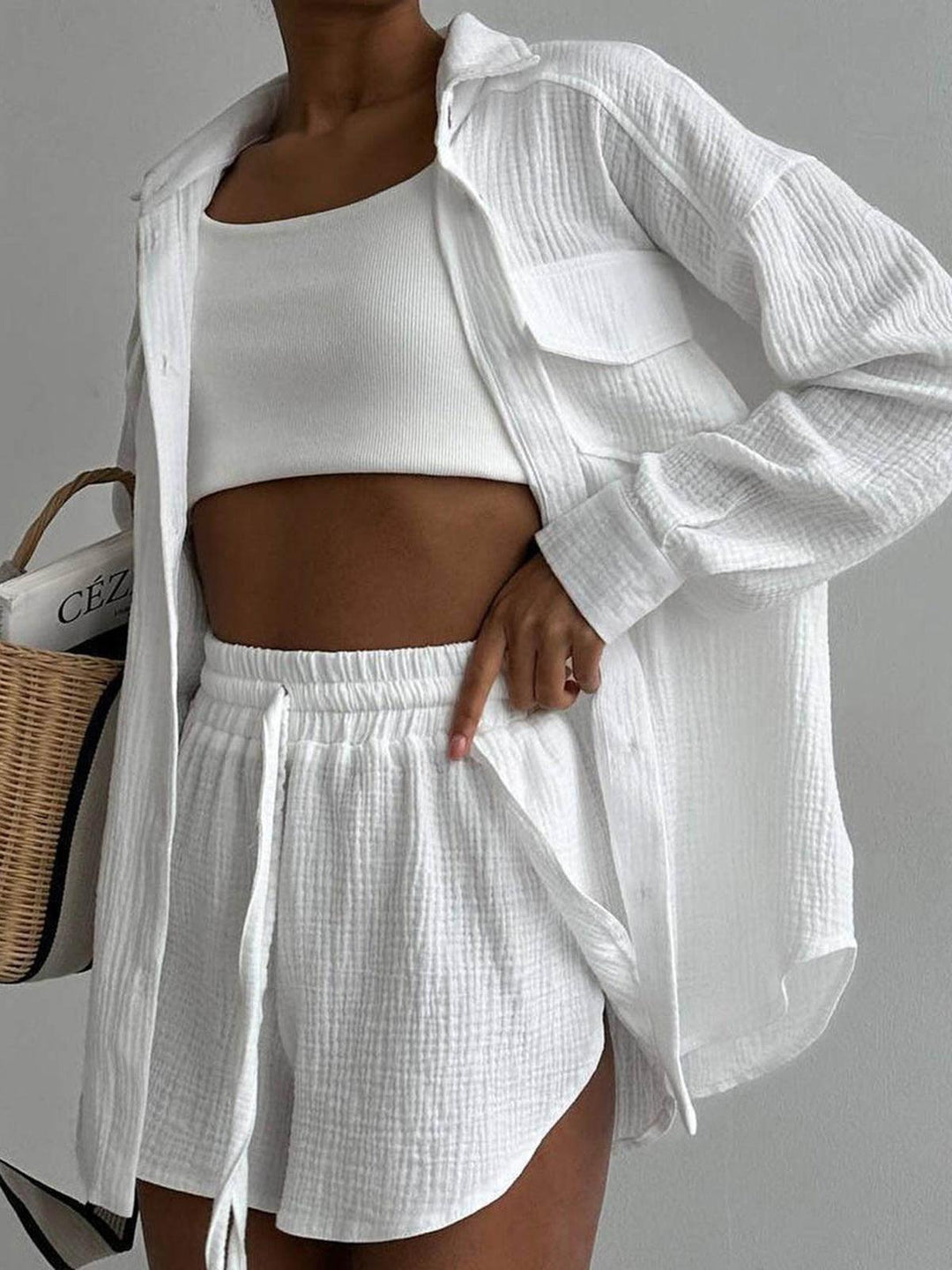 Zoe Minimalist Shorts Set