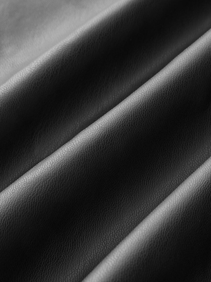 Leather Skirt for Women | Midi Skirt with Split and Ruffles - Isabella Bellucci