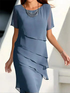 Demi - Stylish Layered Midi Dress