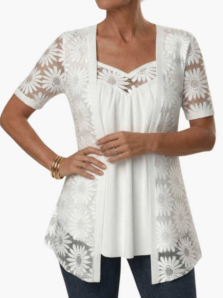FLOWER BLOUSE FOR WOMEN