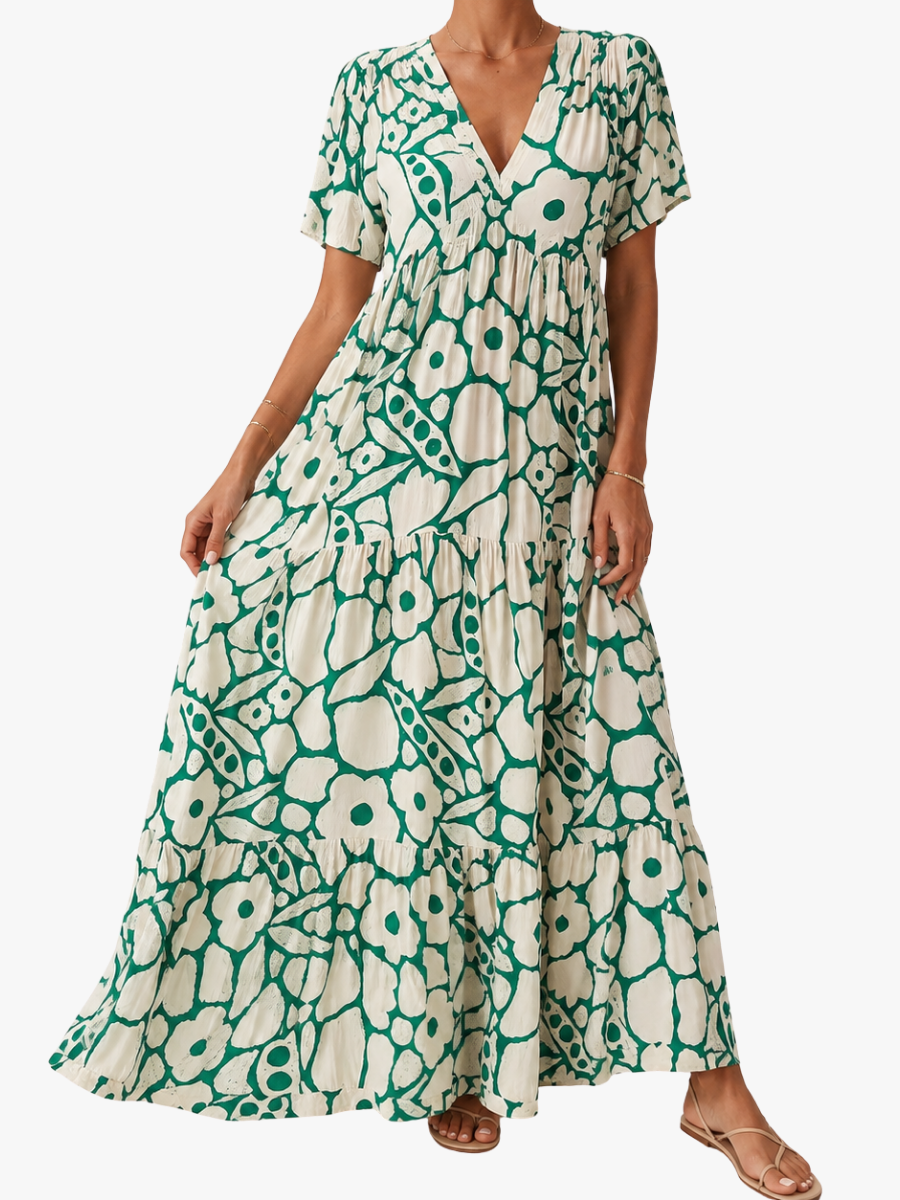 BOHEMIAN PRESSED DRESS FOR WOMEN