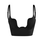 Backless Bra with Clear Straps and Deep Plunge Front