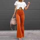 BERNICE - High Waist Corduroy Flare Trousers