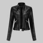 Women's Leather Jacket – Elegant Outerwear Statement