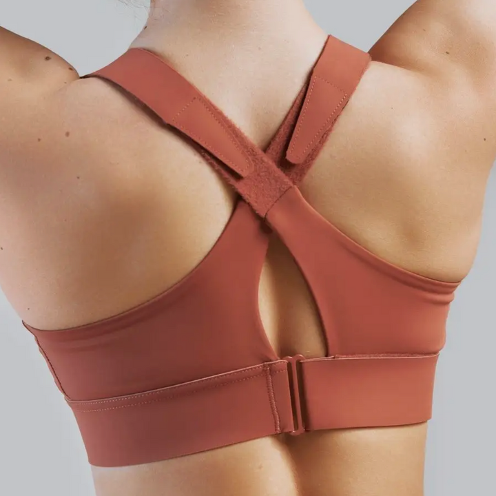 NOVA - High-Impact Front-Zip Sports Bra with Adjustable Straps and Seam-Detail Cups
